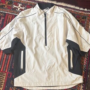 FootJoy White and Black Windbreaker Jacket
